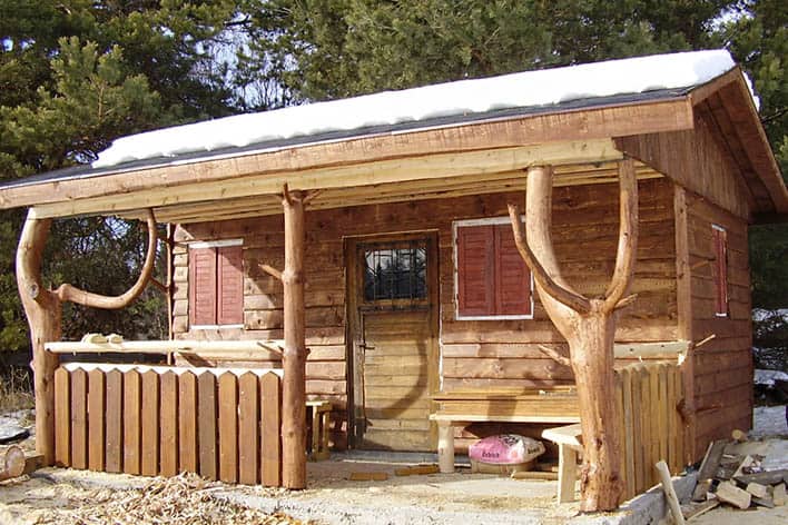 Drevené stavby v záhrade