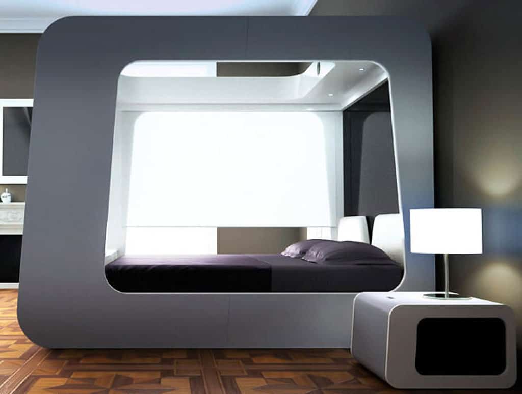 Futuristická spálňa